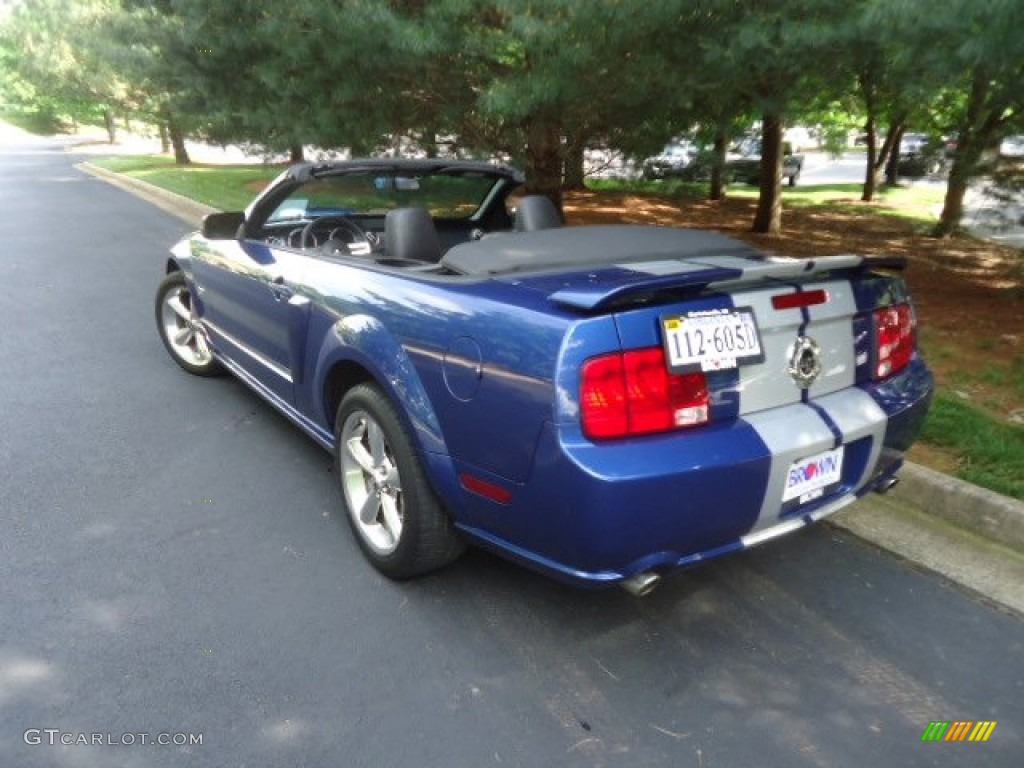 2008 Mustang GT Premium Convertible - Vista Blue Metallic / Dark Charcoal photo #5