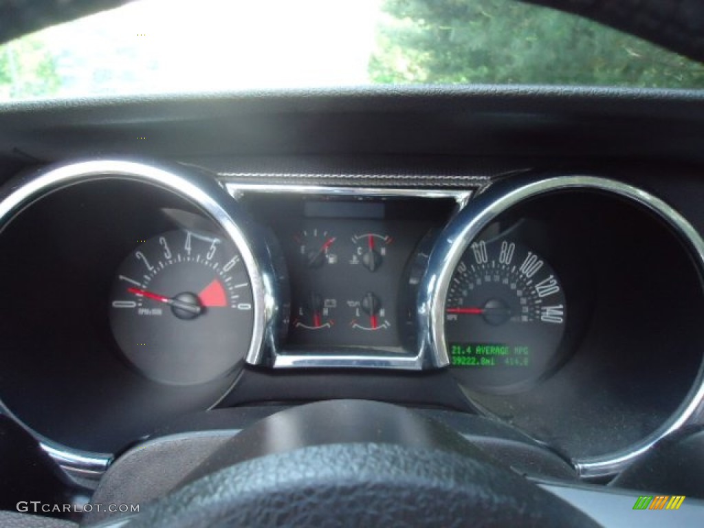 2008 Mustang GT Premium Convertible - Vista Blue Metallic / Dark Charcoal photo #13