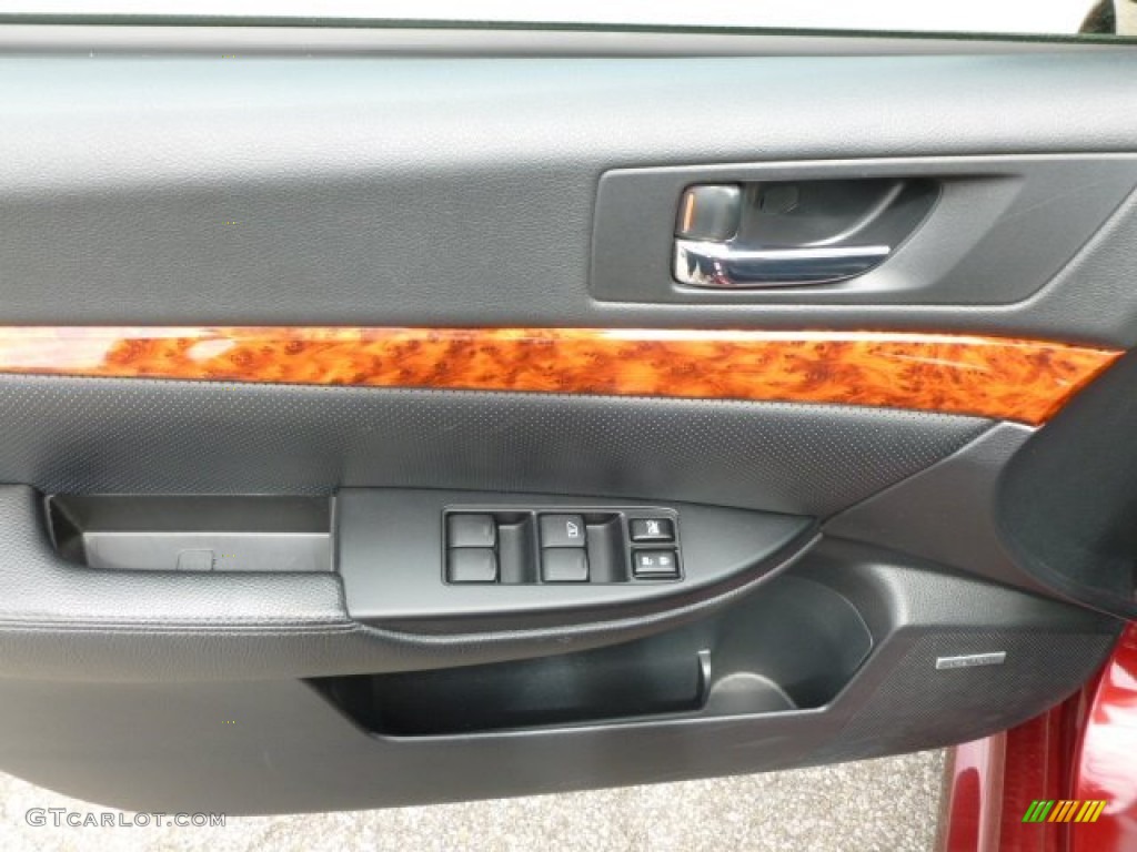 2010 Legacy 3.6R Limited Sedan - Ruby Red Pearl / Off Black photo #17