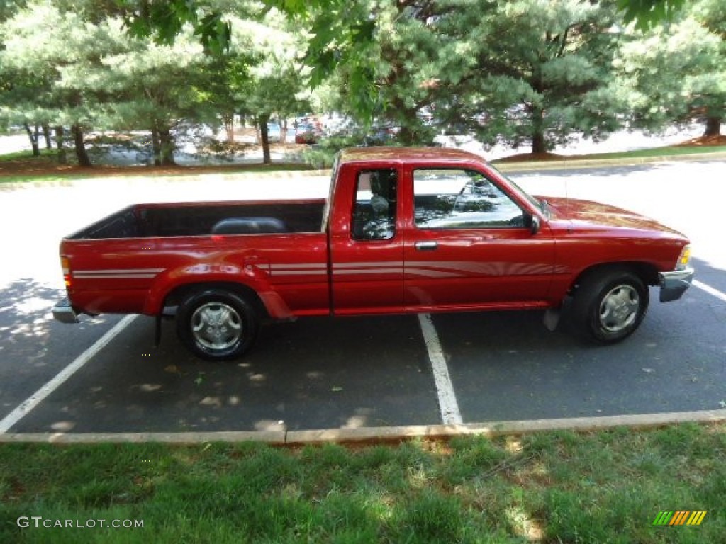 1992 Pickup Deluxe Extended Cab - Garnet Red Pearl / Gray photo #8