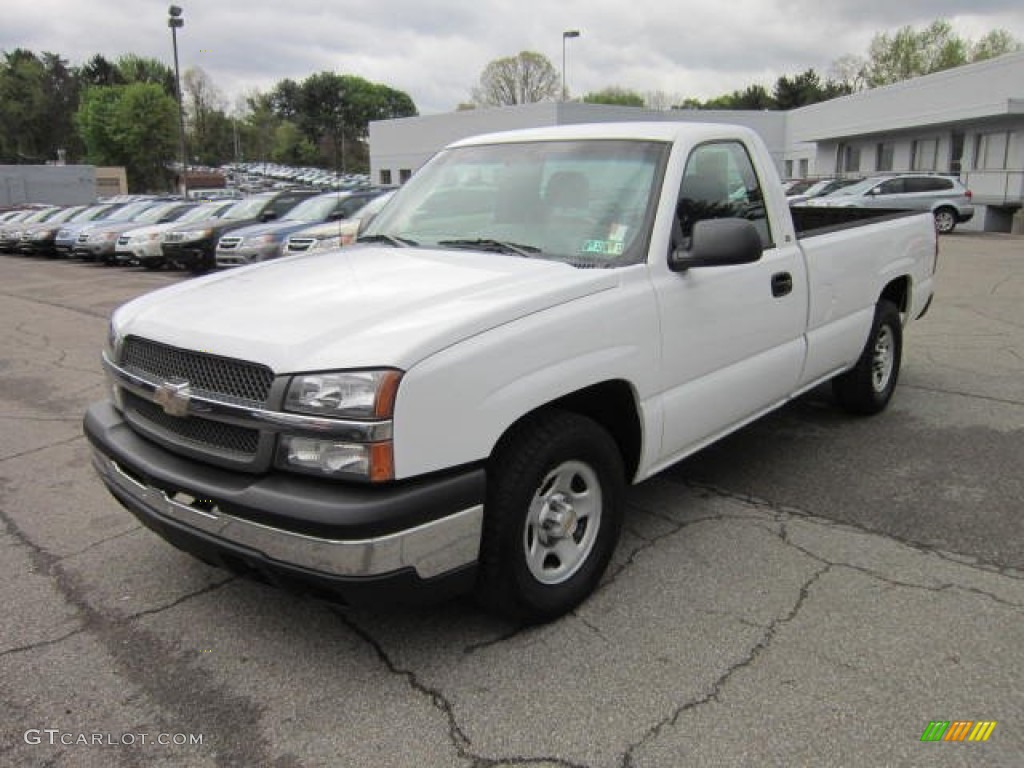 2003 Silverado 1500 Regular Cab - Summit White / Dark Charcoal photo #3