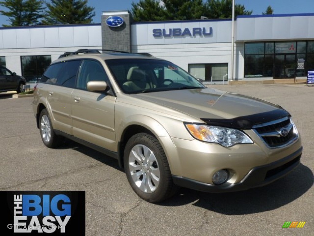 2009 Outback 2.5i Limited Wagon - Harvest Gold Metallic / Warm Ivory photo #1