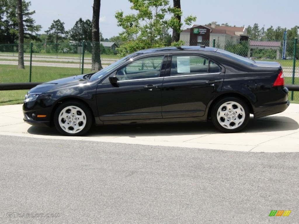 2011 Fusion SE V6 - Tuxedo Black Metallic / Charcoal Black photo #8