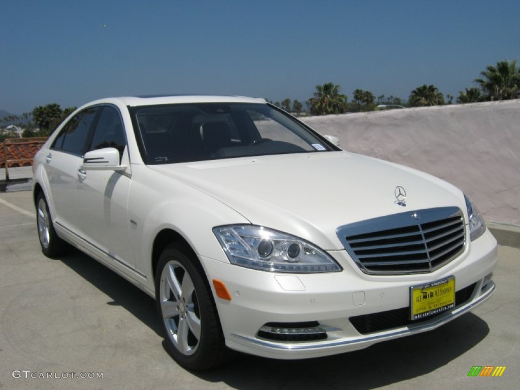 2012 S 550 Sedan - Diamond White Metallic / Black photo #1