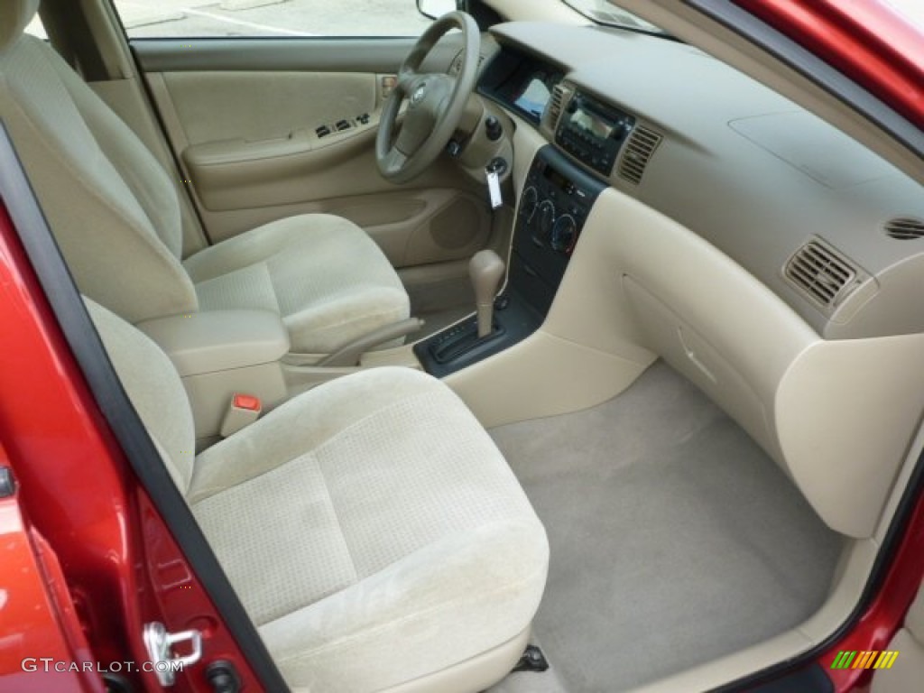 2008 Corolla CE - Barcelona Red / Beige photo #10