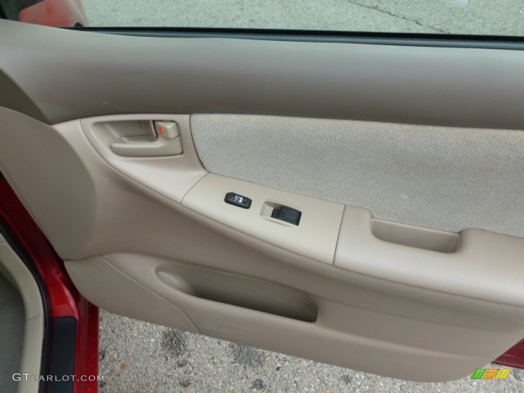 2008 Corolla CE - Barcelona Red / Beige photo #11