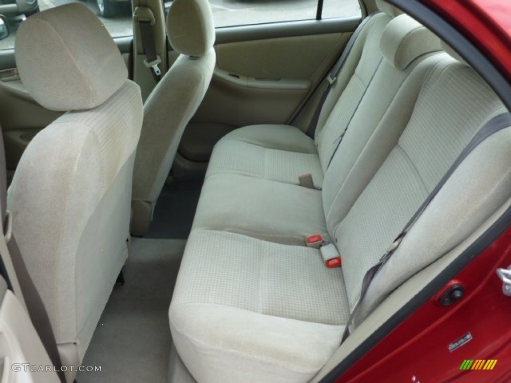 2008 Corolla CE - Barcelona Red / Beige photo #13
