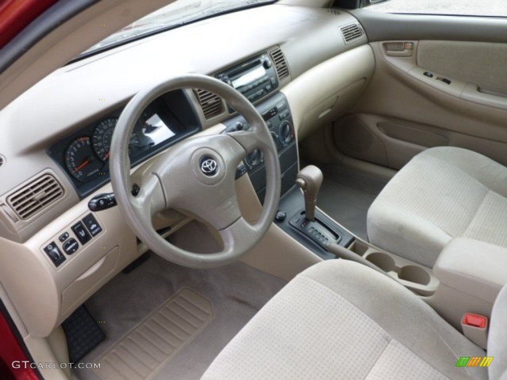 2008 Corolla CE - Barcelona Red / Beige photo #16