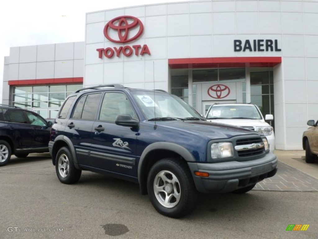 2003 Tracker ZR2 4WD Hard Top - Indigo Blue Metallic / Medium Gray photo #1