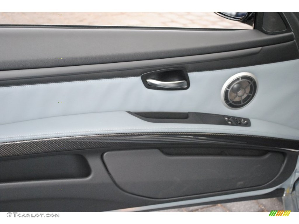 2012 BMW M3 Coupe Palladium Silver/Black/Black Door Panel Photo #65276432
