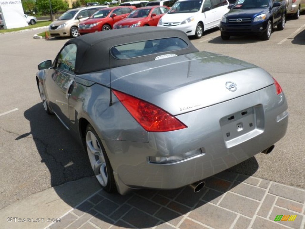 2006 350Z Touring Roadster - Silverstone Metallic / Charcoal Leather photo #5