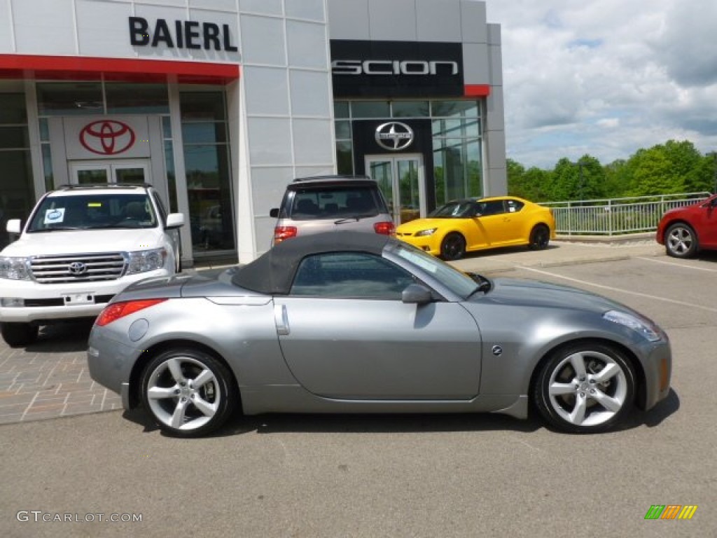 2006 350Z Touring Roadster - Silverstone Metallic / Charcoal Leather photo #8