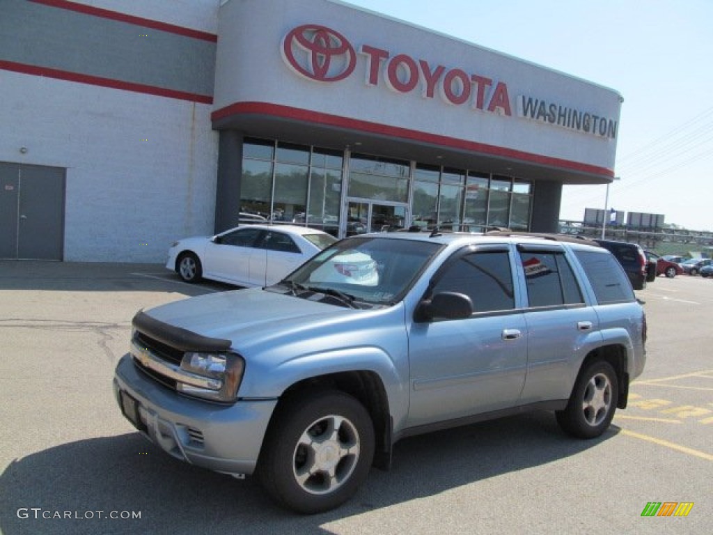 2006 TrailBlazer LS 4x4 - Silver Blue Metallic / Light Gray photo #1