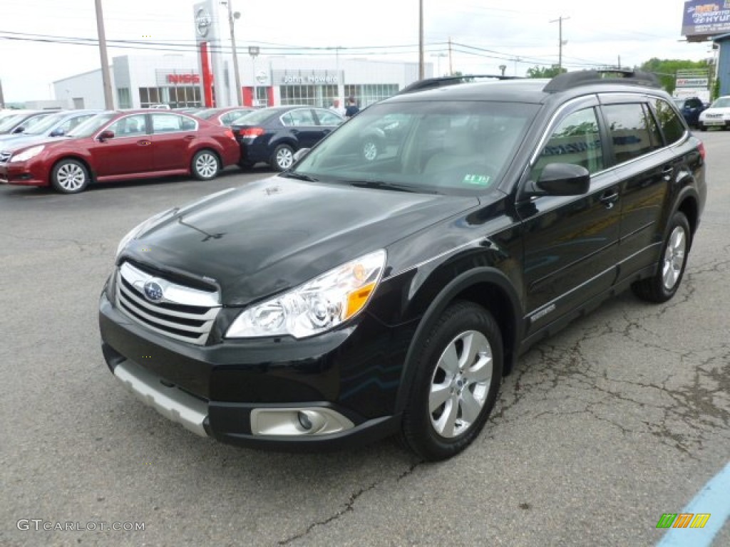 2011 Outback 3.6R Limited Wagon - Crystal Black Silica / Warm Ivory photo #3