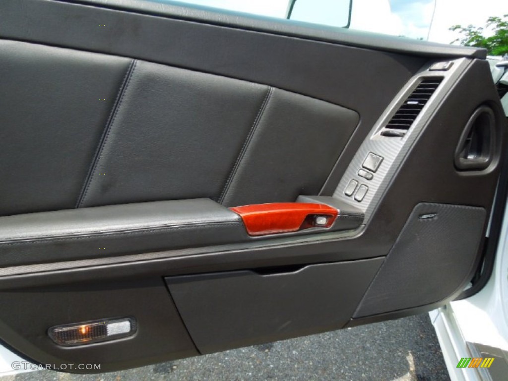 2008 Cadillac XLR Platinum Edition Roadster Ebony Door Panel Photo #65279087
