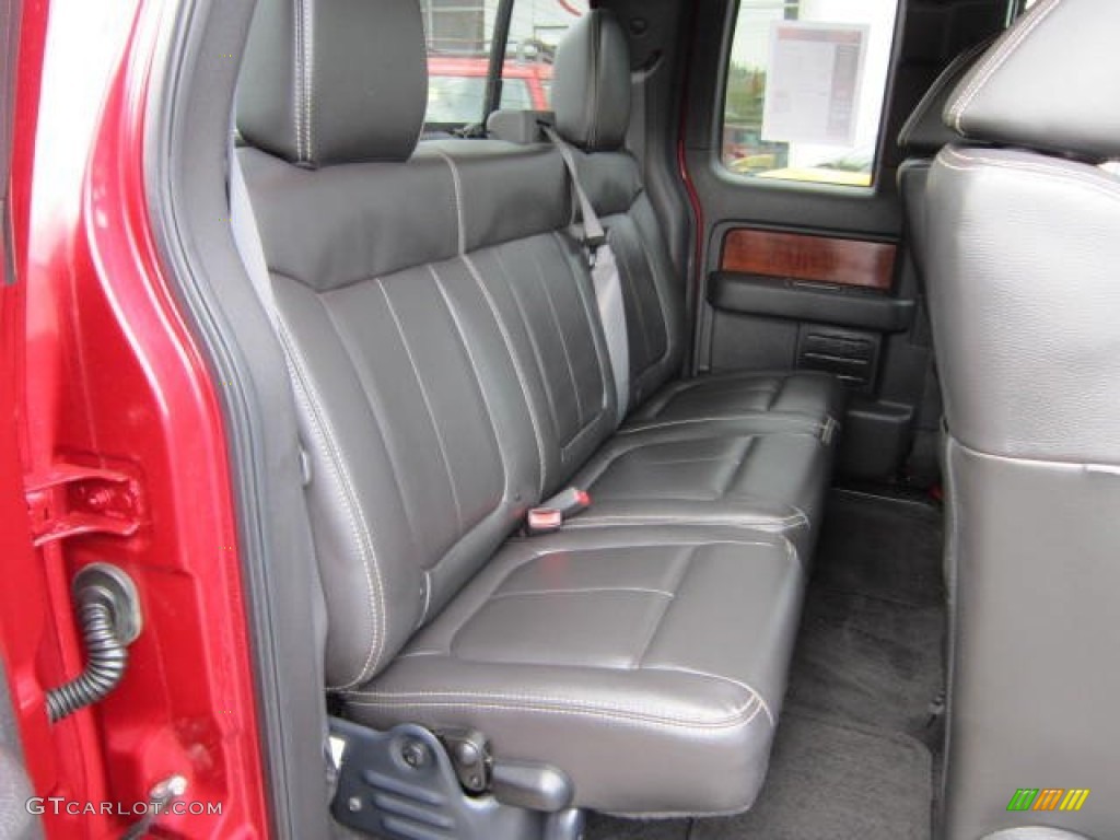 2010 F150 Lariat SuperCab 4x4 - Red Candy Metallic / Black photo #12