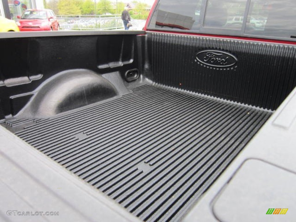 2010 F150 Lariat SuperCab 4x4 - Red Candy Metallic / Black photo #13