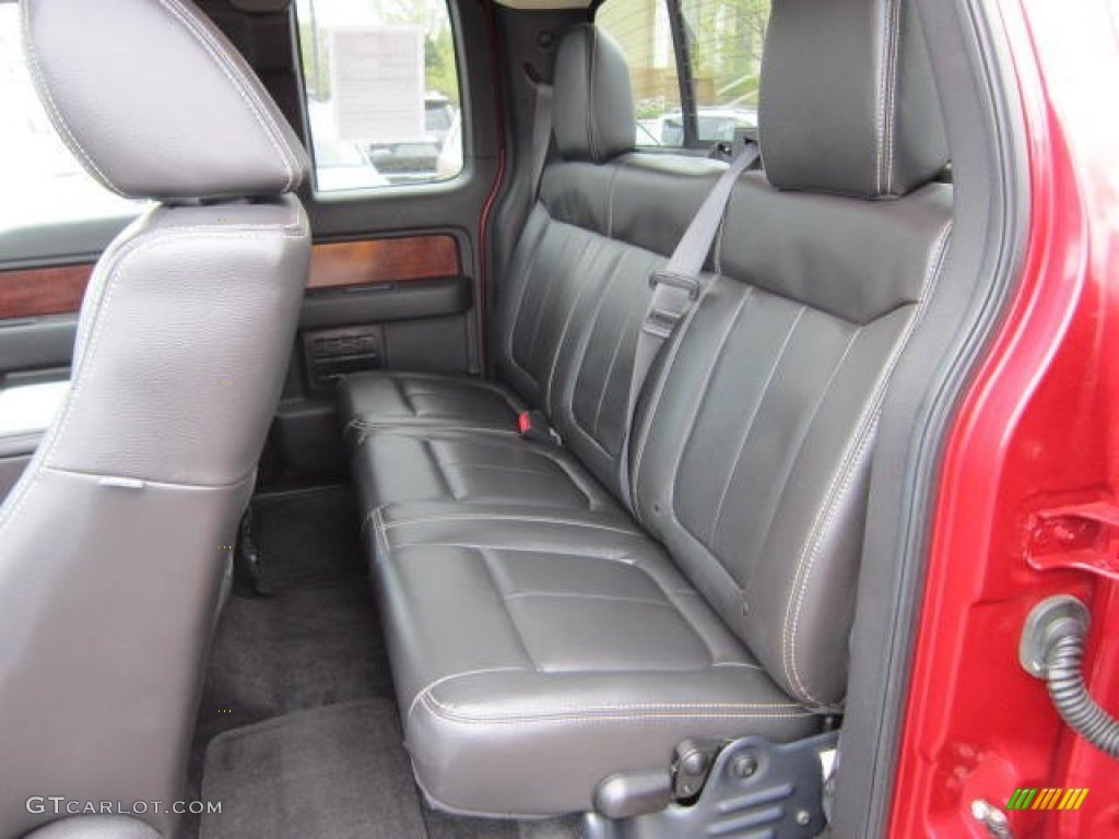 2010 F150 Lariat SuperCab 4x4 - Red Candy Metallic / Black photo #14