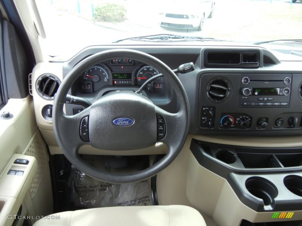 2012 Ford E Series Van E350 XLT Passenger Medium Pebble Dashboard Photo #65281484