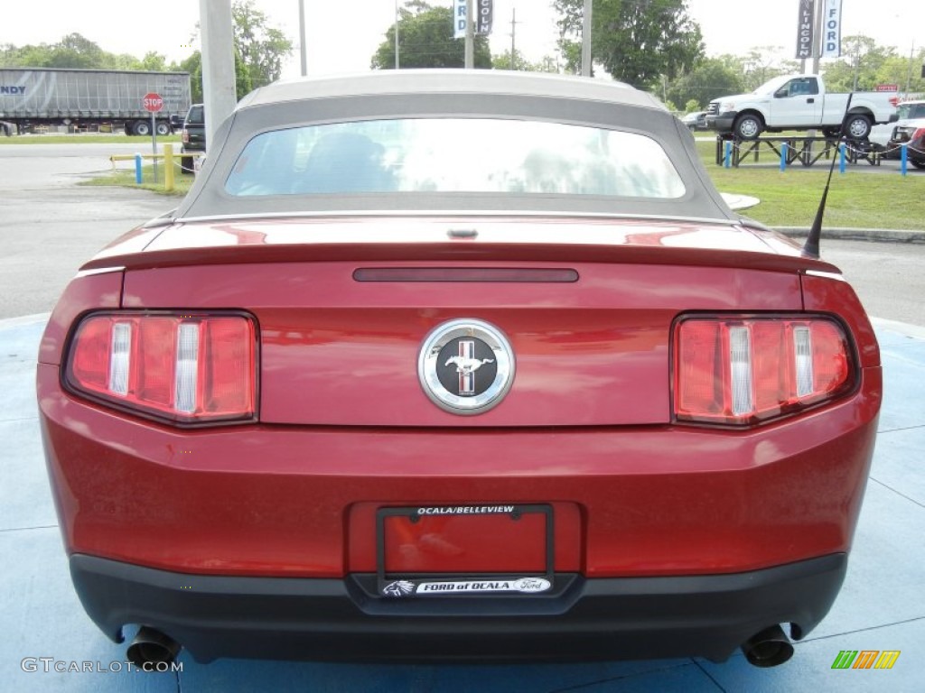 2011 Mustang V6 Premium Convertible - Red Candy Metallic / Charcoal Black photo #4