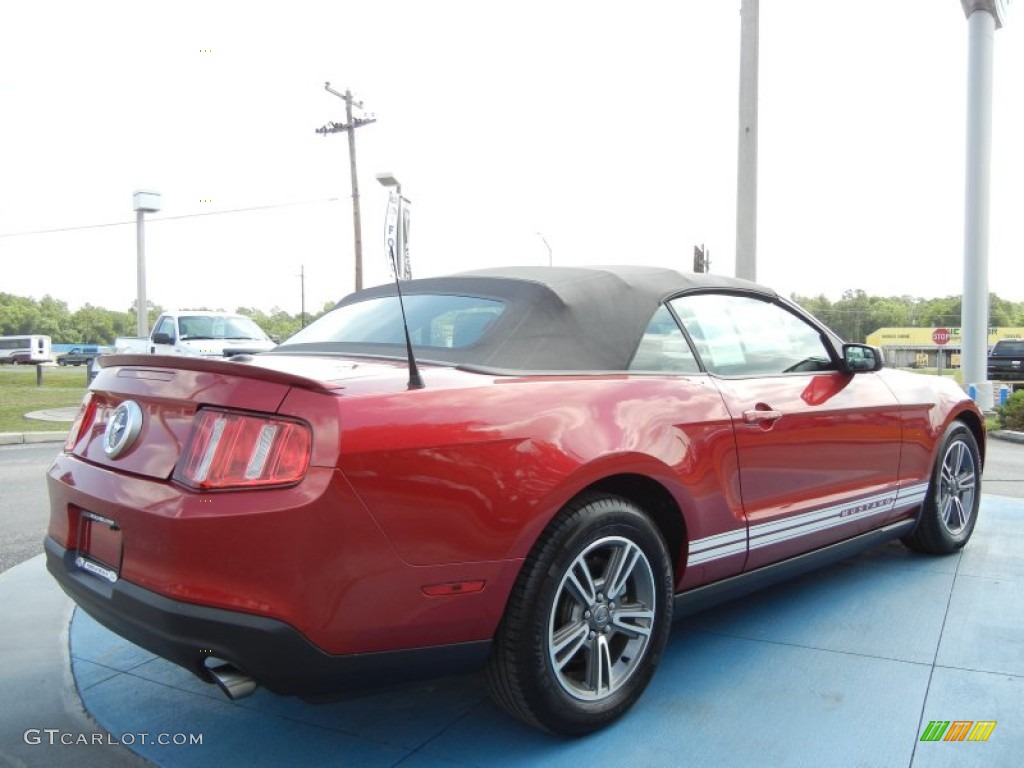 2011 Mustang V6 Premium Convertible - Red Candy Metallic / Charcoal Black photo #5