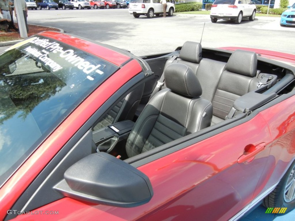 2011 Mustang V6 Premium Convertible - Red Candy Metallic / Charcoal Black photo #10