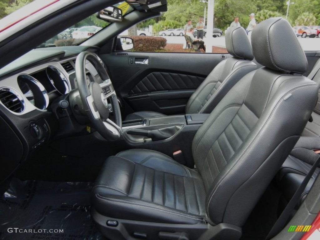 2011 Ford Mustang V6 Premium Convertible Front Seat Photo #65281685