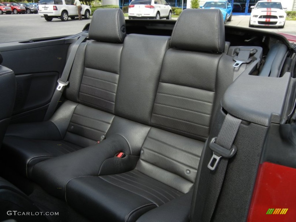 2011 Ford Mustang V6 Premium Convertible Rear Seat Photo #65281703