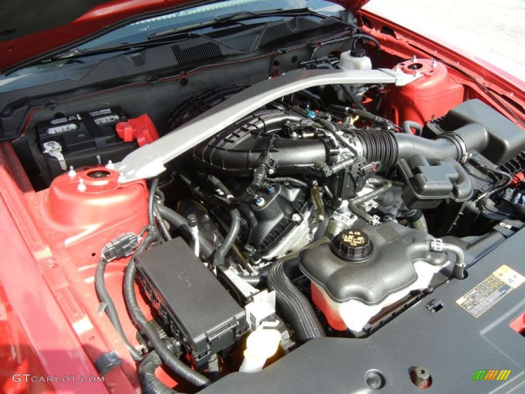 2011 Ford Mustang V6 Premium Convertible 3.7 Liter DOHC 24-Valve TiVCT V6 Engine Photo #65281799