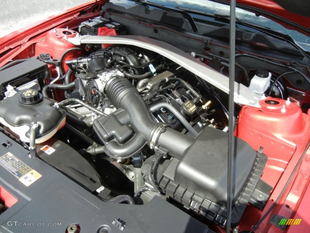 2011 Mustang V6 Premium Convertible - Red Candy Metallic / Charcoal Black photo #31