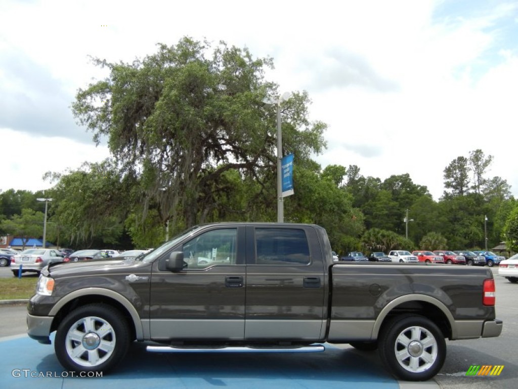 2006 F150 King Ranch SuperCrew - Dark Stone Metallic / Castano Brown Leather photo #2