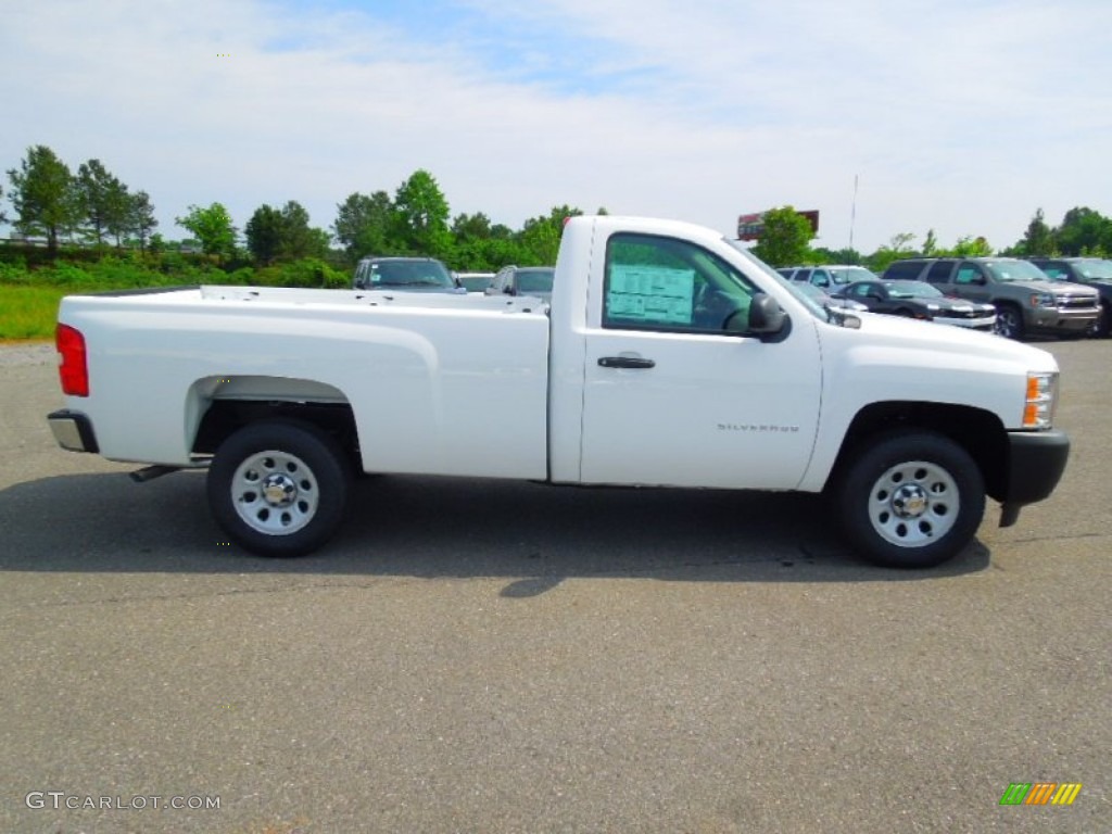 2012 Silverado 1500 Work Truck Regular Cab - Summit White / Dark Titanium photo #3