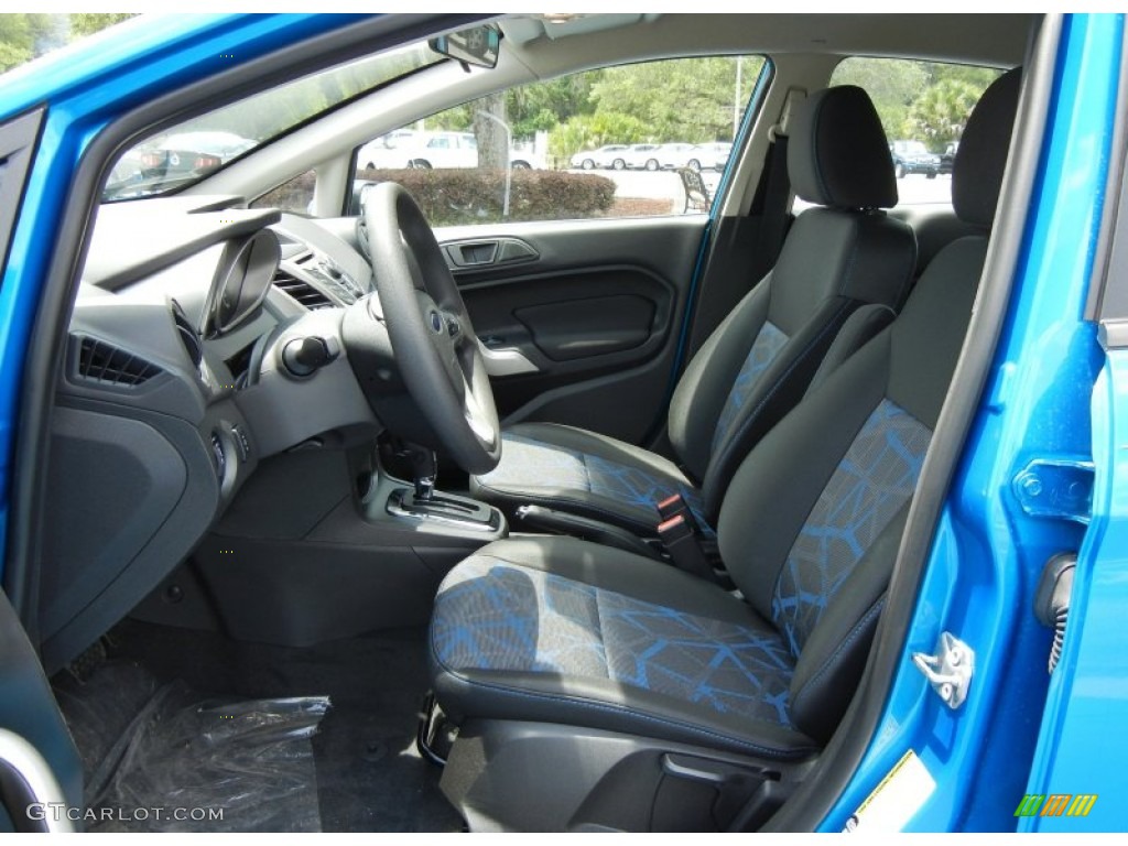 2012 Fiesta SE Sedan - Blue Candy Metallic / Charcoal Black/Blue photo #5