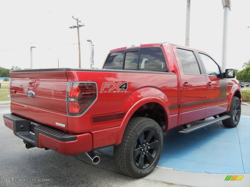 Red Candy Metallic 2012 Ford F150 FX4 SuperCrew 4x4 Exterior Photo #65283761