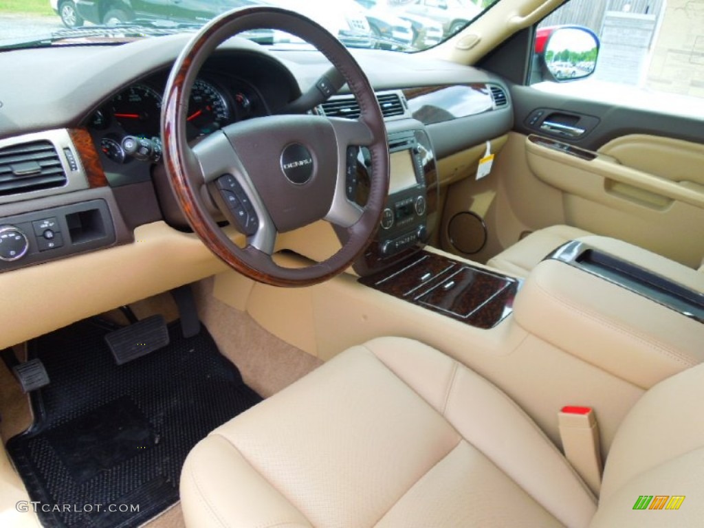 Cocoa/Light Cashmere Interior 2012 GMC Yukon Denali AWD Photo #65283833