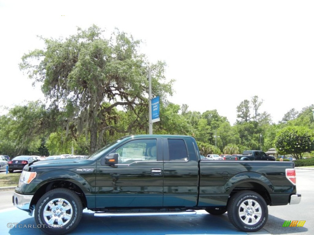 Green Gem Metallic 2012 Ford F150 XLT SuperCab Exterior Photo #65284205