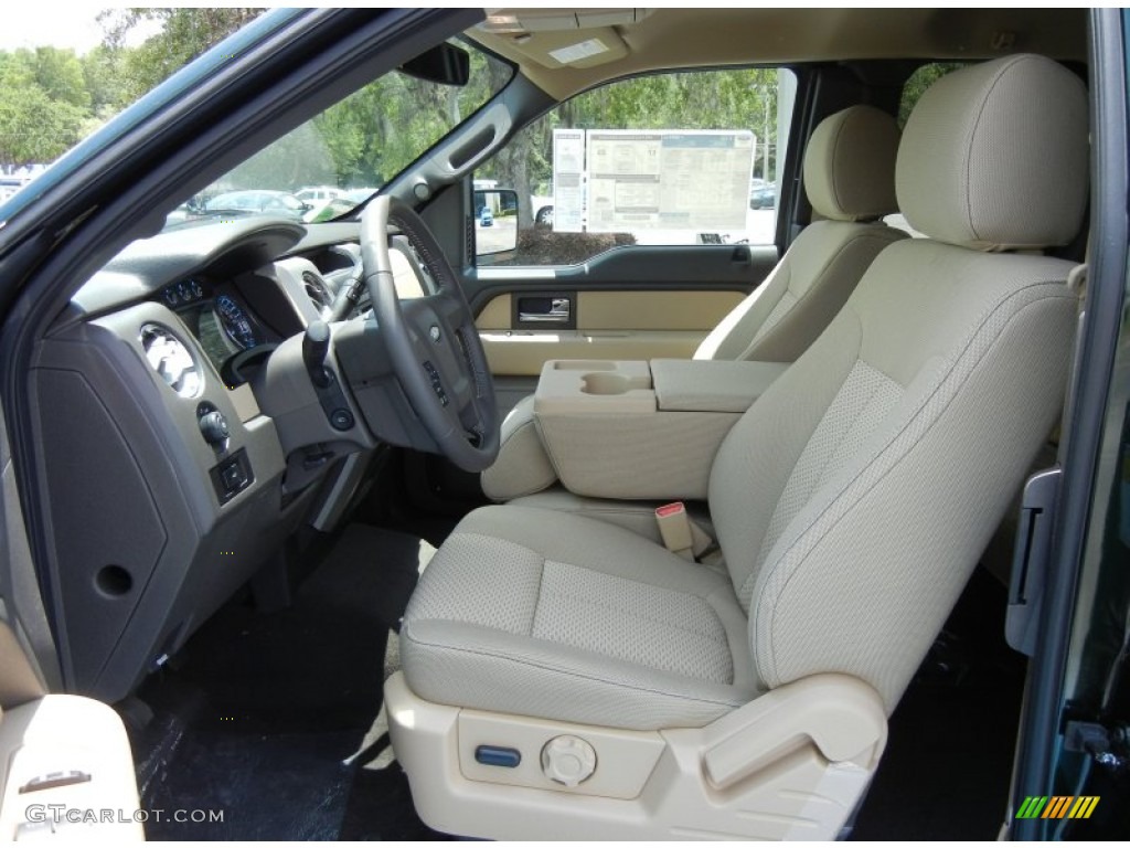 Pale Adobe Interior 2012 Ford F150 XLT SuperCab Photo #65284232