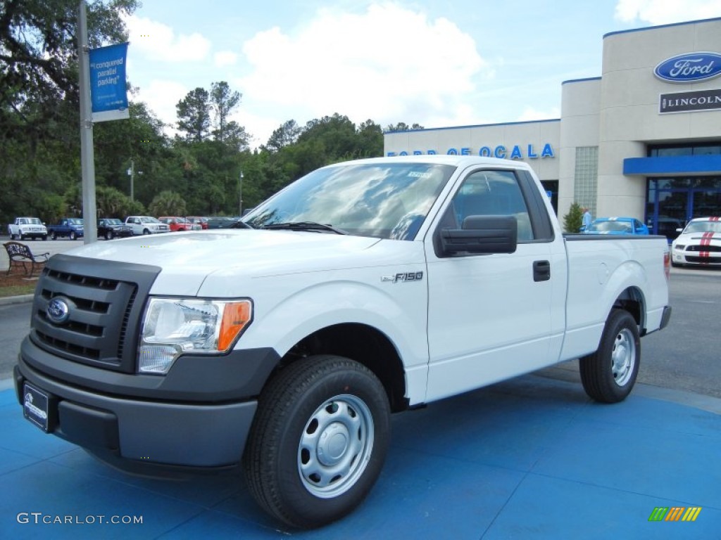 2012 F150 XL Regular Cab - Oxford White / Steel Gray photo #1