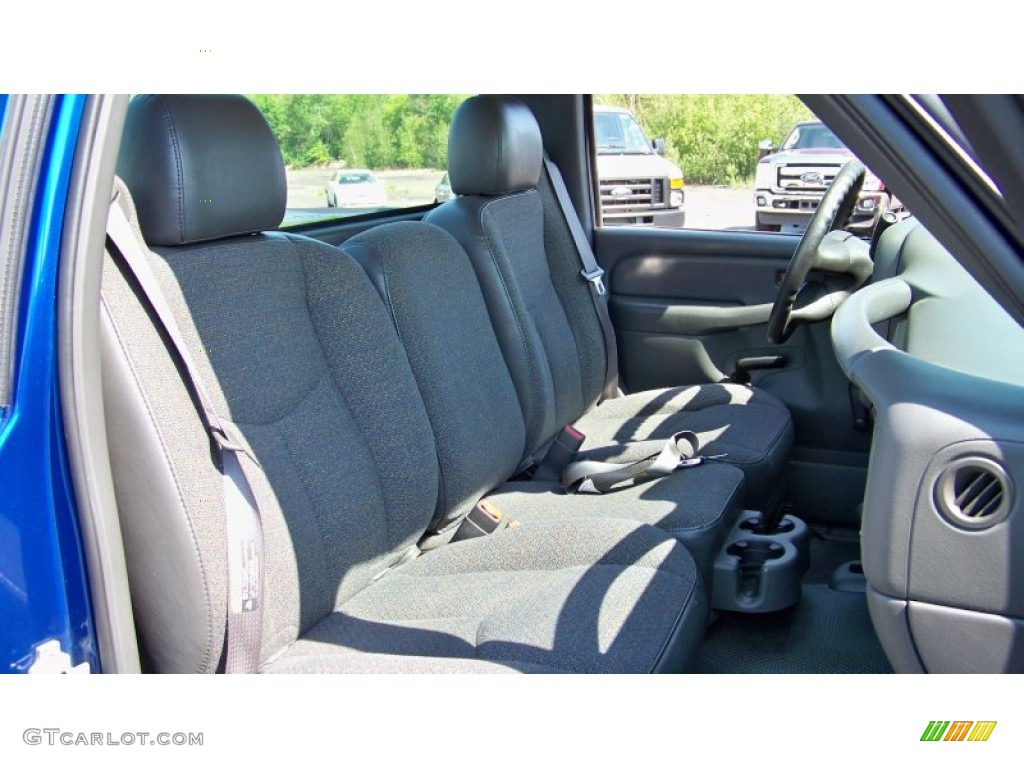 2004 Sierra 1500 Regular Cab 4x4 - Marine Blue Metallic / Dark Pewter photo #15