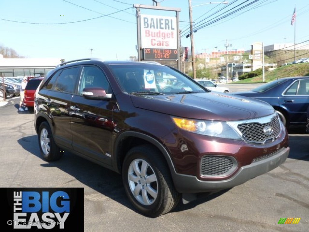 Dark Cherry Kia Sorento