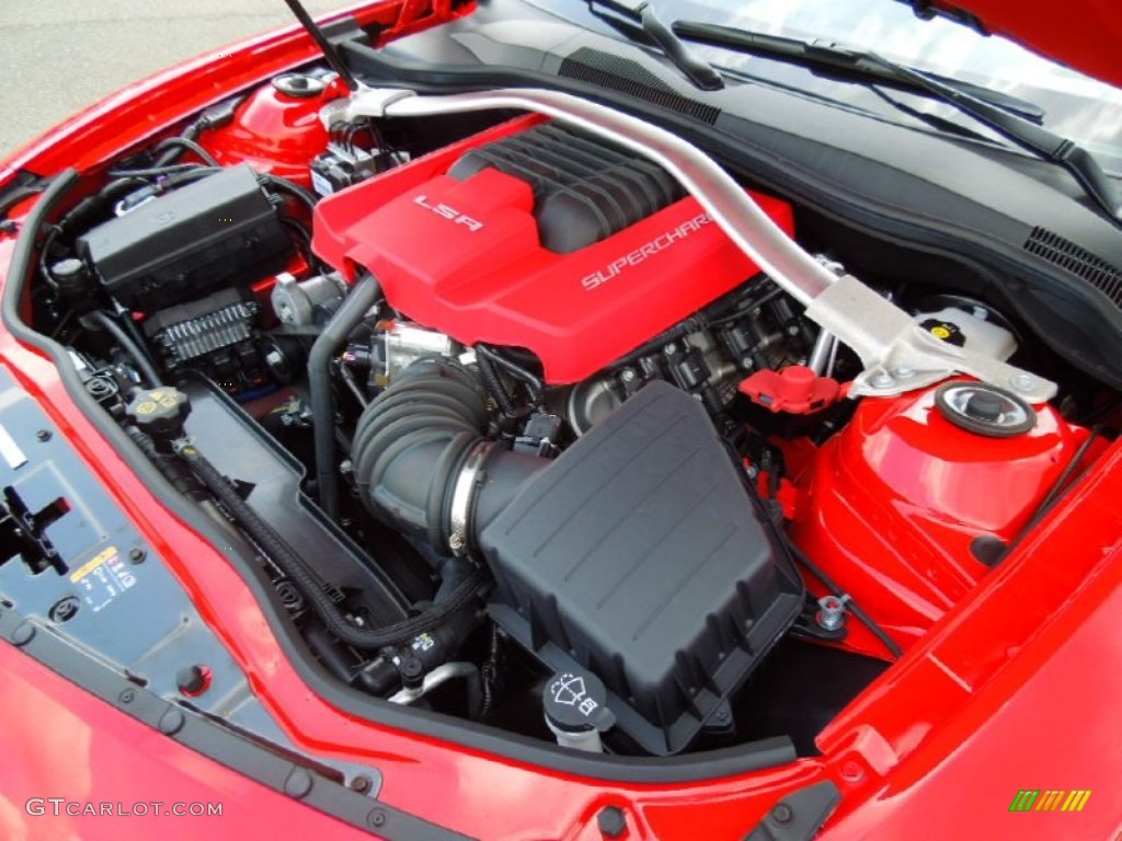 2012 Chevrolet Camaro ZL1 6.2 Liter Eaton Supercharged OHV 16-Valve LSA V8 Engine Photo #65285693