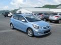 2012 Clearwater Blue Hyundai Accent SE 5 Door  photo #5