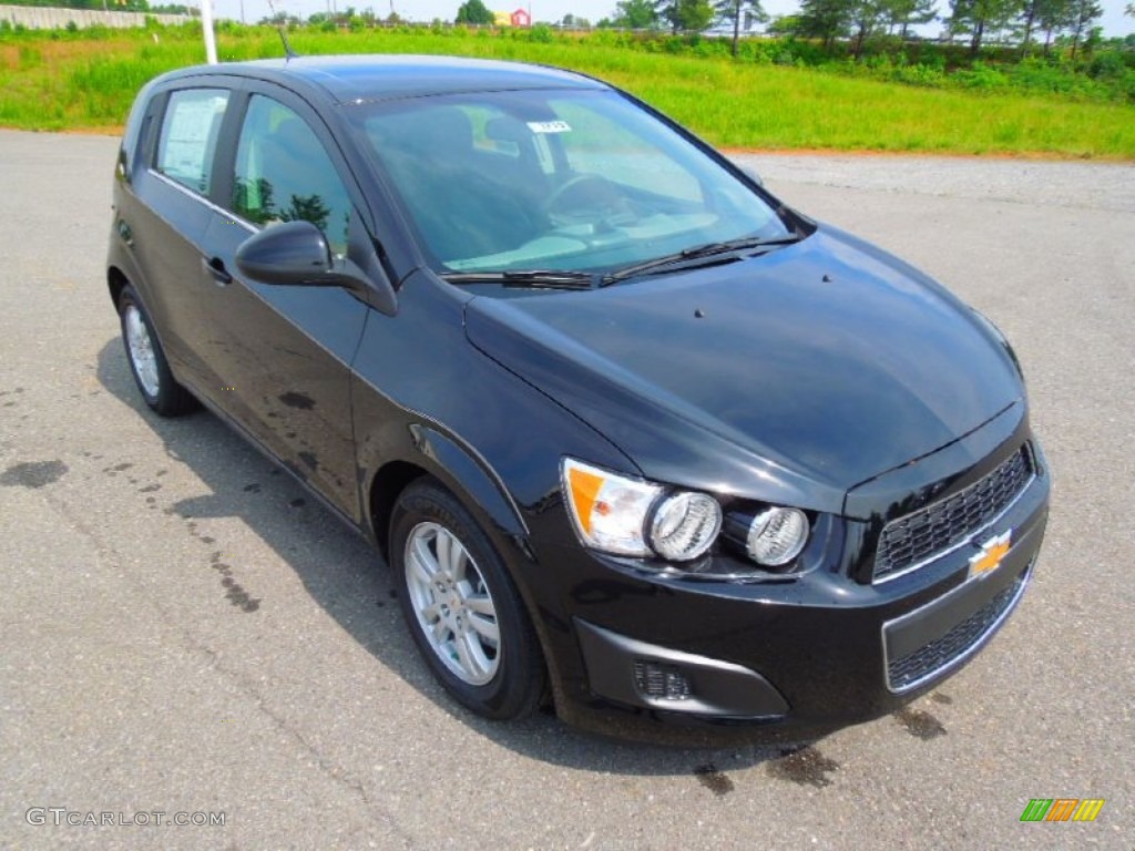 Black 2012 Chevrolet Sonic LT Hatch Exterior Photo #65285937