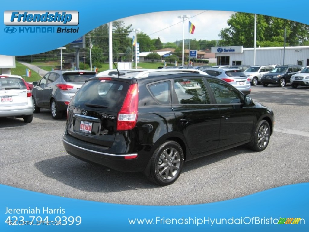 2012 Elantra GLS Touring - Black Noir Pearl / Black photo #7
