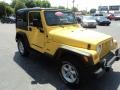 2000 Solar Yellow Jeep Wrangler Sport 4x4  photo #21
