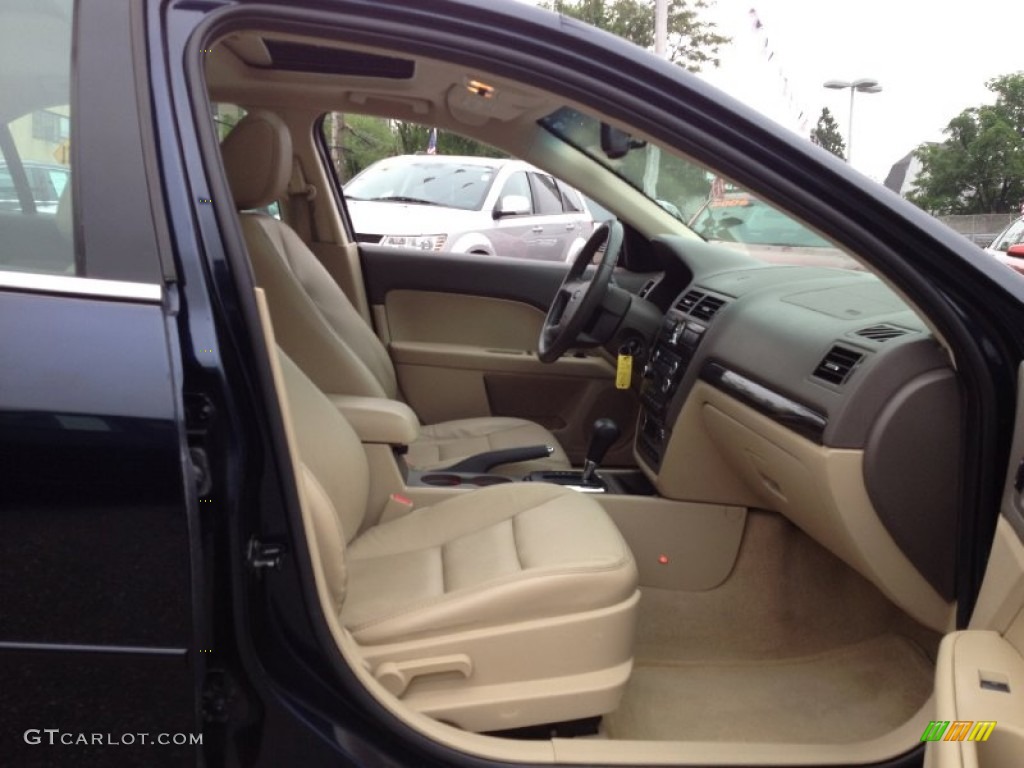 2009 Fusion SEL V6 - Dark Blue Ink Metallic / Camel photo #11