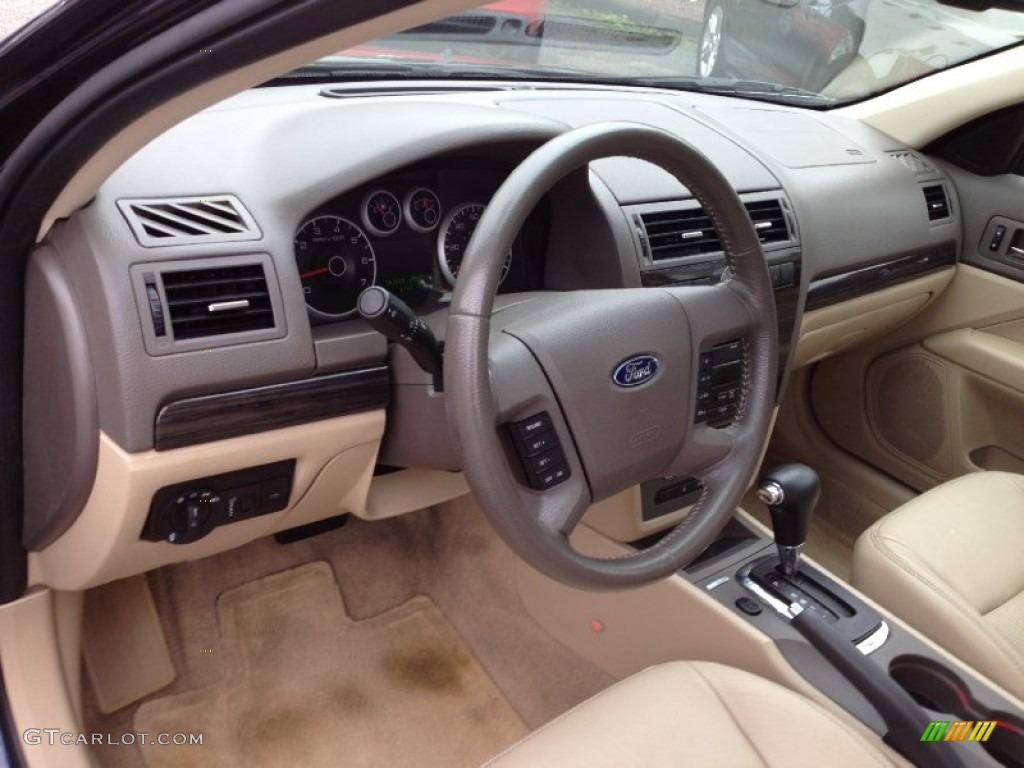 2009 Fusion SEL V6 - Dark Blue Ink Metallic / Camel photo #19