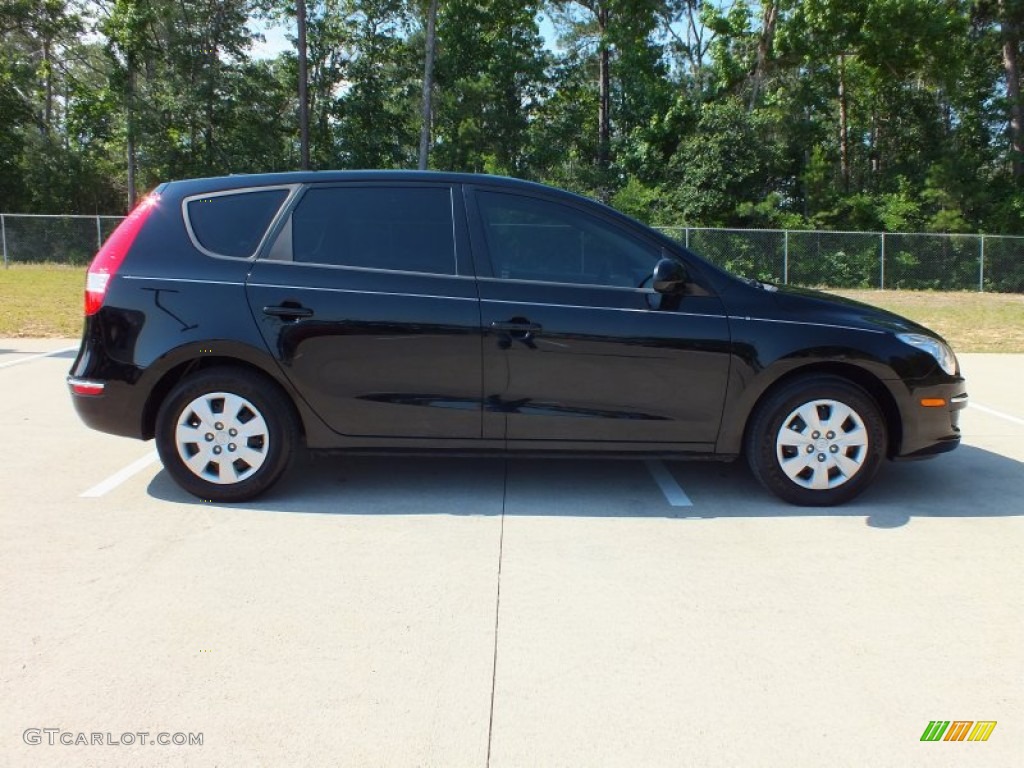 2012 Elantra GLS Touring - Midnight Black / Beige photo #2