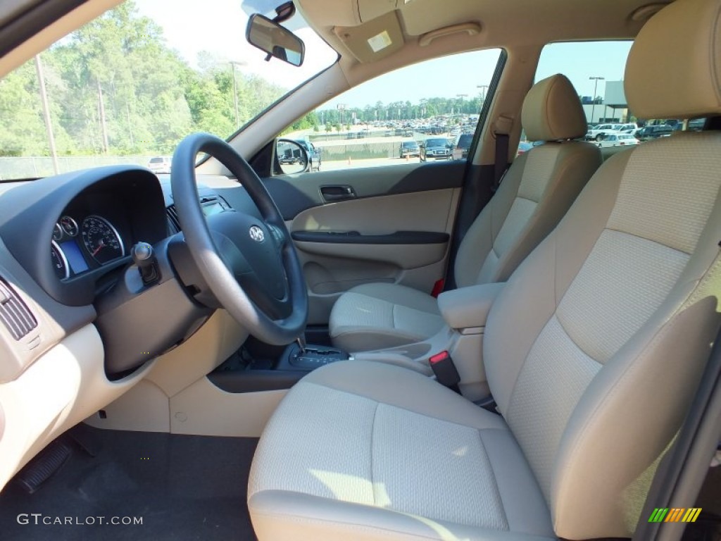2012 Elantra GLS Touring - Midnight Black / Beige photo #3