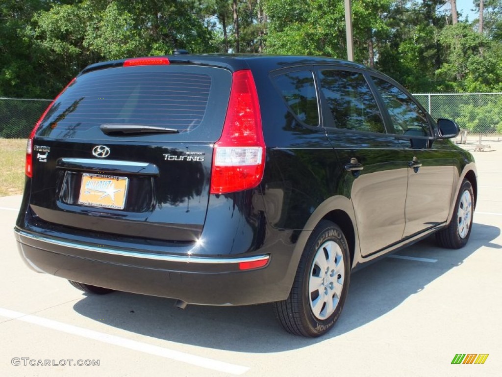 2012 Elantra GLS Touring - Midnight Black / Beige photo #5